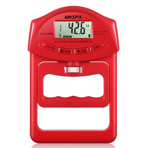 Gripx Dinamometro Digitale Manuale Misuratore Di Misurazione Della Forza Della Maniglia Acquisizione Automatica Potenza Della Maniglia Elettronica 90