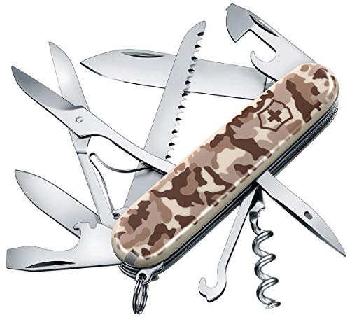 Victorinox, Coltellino Svizzero Huntsman (15 Funzioni, Forbici, Seghetto Per Legno, Cacciavite), Mimetico