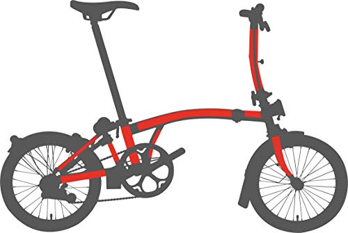 Bike Shield Brompton, Kit Scudo Unisex, Trasparente Opaco, Taglia Unica