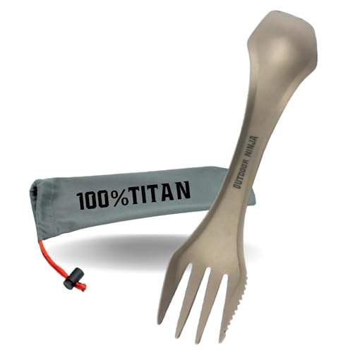 Titan Spork Outdoor Camping Stoviglie, Questo Cucchiaio È Un Portaposate Completo Per Viaggiare E In Ultra Leggero!
