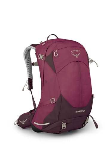 Osprey Sirrus 34 Women'S Hiking Backpack Elderberry Purple/Chiru Tan O/S