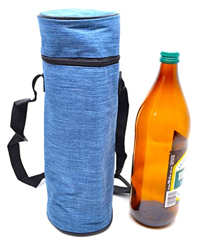 3L Total Hidalgo 1.5 Ltr Bottiglie Refrigeratore, Tessuto Come Denim, Flessibile Portatile Per Spiaggia Campeggio Borsa Termica Campeggio Refrigerator
