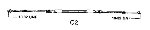 Ultra Flex, Tastiera Cavo E Cavo Gas C2 Completo, 20,32 Cm, 2,44 M, 58870
