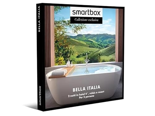 Smartbox - Cofanetto Regalo Bella Italia - Idea Regalo Per Una Coppia Che Ama Viaggiare - Due Notti Con Colazione Per 2 Persone