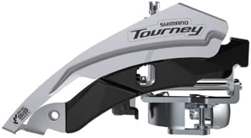 Shimano Fdty601Ml3, Fd-Ty601 Tourney Mech Anteriore, Triplo, Oscillazione Superiore, Doppia Tiro, 63-66, Per 48T Unisex, Nero, 7/8-Speed Top Swing