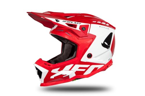 Ufo Plast Casco Echus Rosso/Bianco L
