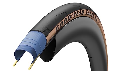 Goodyear 0810432031400, Tyre 700X25 Eagle F1 Tubeless Complete Tanwall Unisex Adulto, Nero