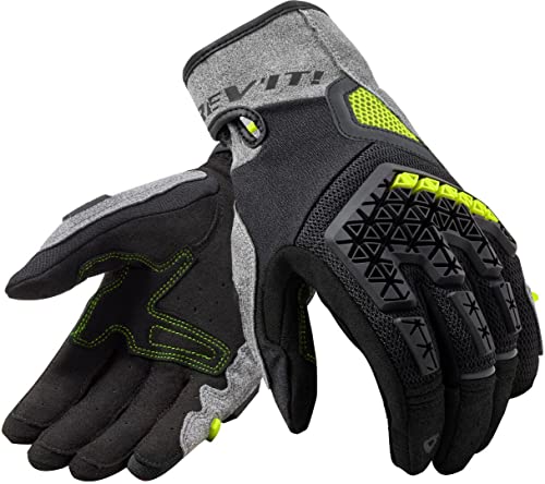 Revit Mangrove Guanti Moto (Black/Grey/Yellow,2Xl)