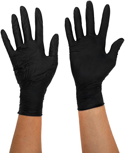Black Mamba - Guanti In Nitrile Per Lavori Di Manutenzione, 100 Pezzi, M, Nero