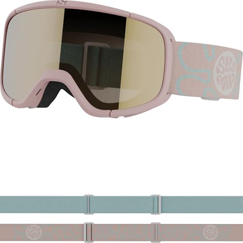 Salomon Rio, Occhiali Sci Snowboard Bambini: Calzata E Comfort Adatti Ai Bambini, Più Comfort Per Gli Occhi, E Durabilità, Arancione, Senza Taglia