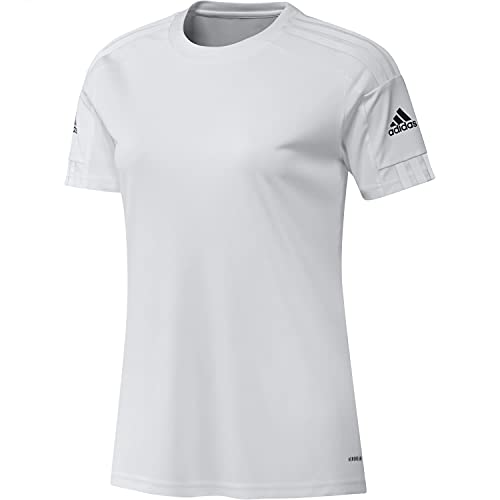Adidas Squadra 21 Short Sleeve Jersey T-Shirt, White/White/Black, Xs Donna