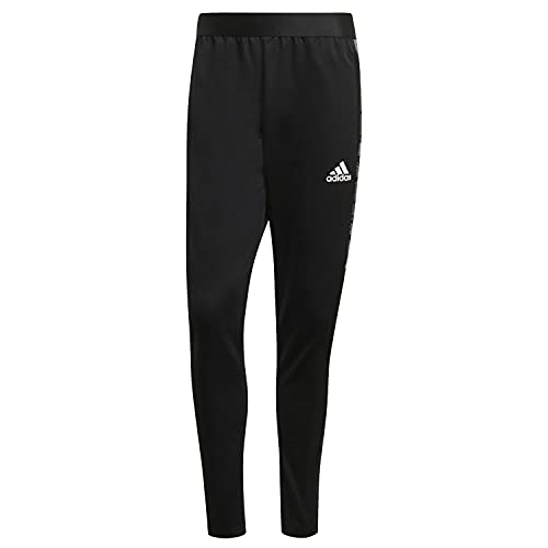 Adidas Condivo21 Training Pant Slim Primeblue, Pantaloni Della Tuta Uomo, Nero Bianco, S