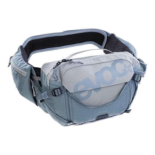 Evoc, Sac Hip Pack Pro 3 + Poche 1.5L Gris Stone-Steel Unisex Adulto, Nero, Taglia Unica