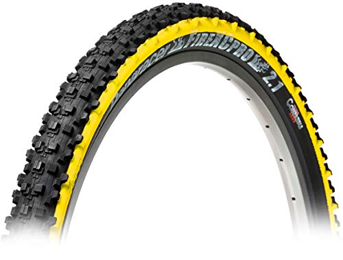 Panaracer Pneumatico Pieghevole Compatibile Fire Xc Pro Tubeless, Unisex, Nero/Giallo, 26 X 2.10