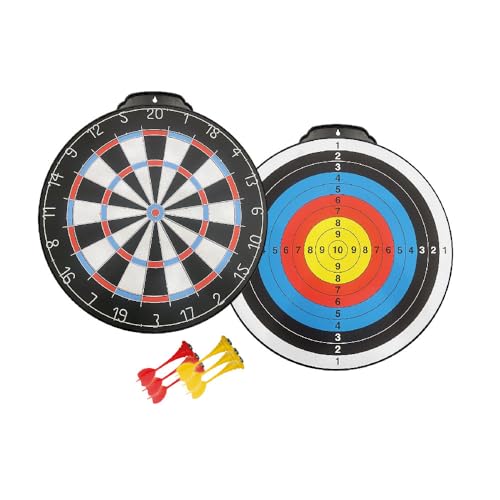 Sport1 Bersaglio Magnetic Double. Set Bersaglio Freccette 45Cm/6 Freccette Bersaglio Punta Magnetica. Bersaglio Freccette Professionale. Tiro A Segno.