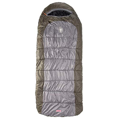 Coleman 705888-Ssi, Sacco A Pelo Ibrido Unisex, Marrone/Grigio, 92 X 39 Inches