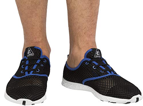 Cressi Aqua Shoes - Scarpette Multisport Per Spiaggia E Sport Acquatici Unisex - Adulto, Multicolore (Nero/Blu), 40