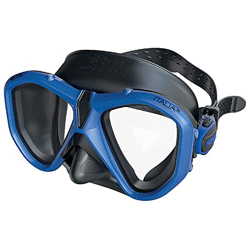 Seac Italia50, Maschera Sub Per Immersione Subacquea Professionale, Ricreativa E Snorkeling