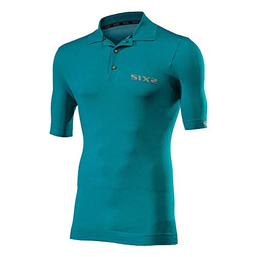 Six2 Teal-M, Polo Mc Unisex Adulto