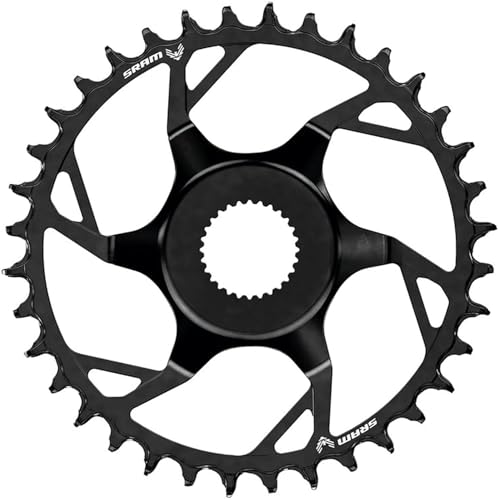Sram T-Type Eagle 12-F, Corona Unisex-Adulto, Nero, 38 Denti