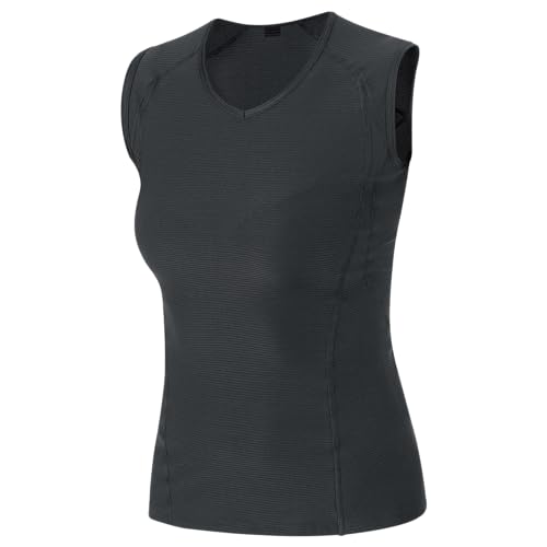 Gore Wear M Base Layer Sleeveless Shirt, Maglia Senza Maniche Donna, Nero, 38