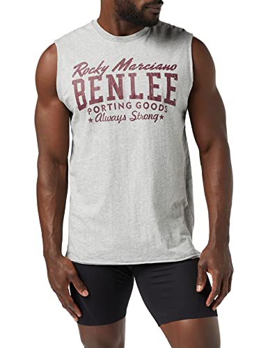 Benlee Rocky Marciano, Maglietta Uomo Lastarza, Grigio (Steingrau), L