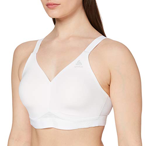 Odlo 13121B-10000, Classic High Sports Bra Donna, White, 90