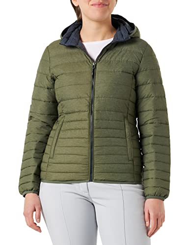 Cmp - Giacca Melange Da Donna Con Cappuccio Removibile, Loden Mel., 46