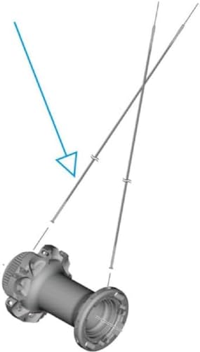Shimano Y0Mas1000, Wh-R9270-C60-Hr-Tu-F Raggio Destro, 250 Mm Unisex, Nero, Taglia Unica