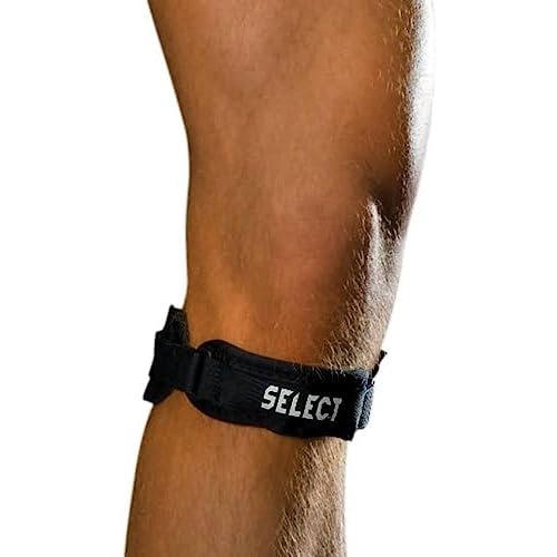 Select, Bendaggio Anti-Stiramento Ginocchio, Nero (Schwarz), Taglia Unica