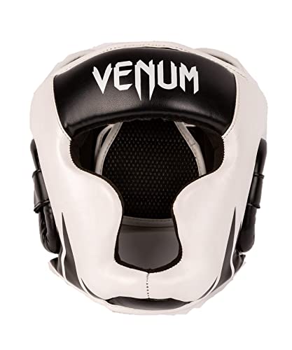 Venum Casco Da Boxe Challenger, Unisex-Youth, Nero/Bianco, S/M