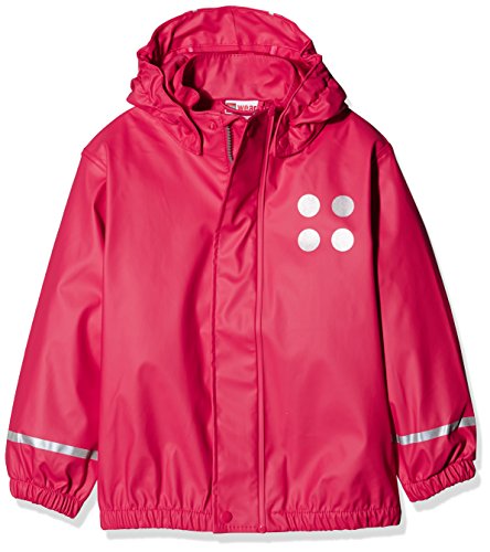 Lego Wear Lego Jamaica 101 Giacca Impermeabile, Unisex Bambini, Rosso, 104