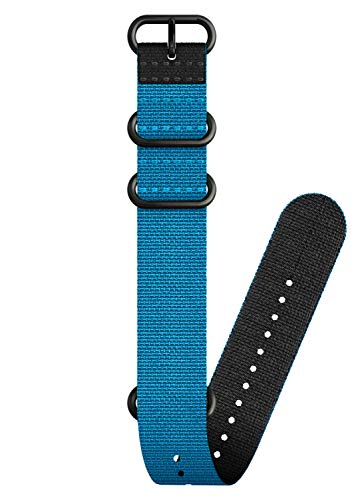 Suunto Dive D5 Zulu Cinturino Textile Di Ricambio, 24 Mm, L, Blu
