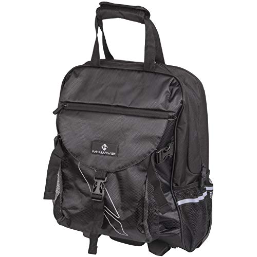 M-Wave Amsterdam Tr S, Borsa Singola Unisex, Nero/Argento, 38X20X45 Cm