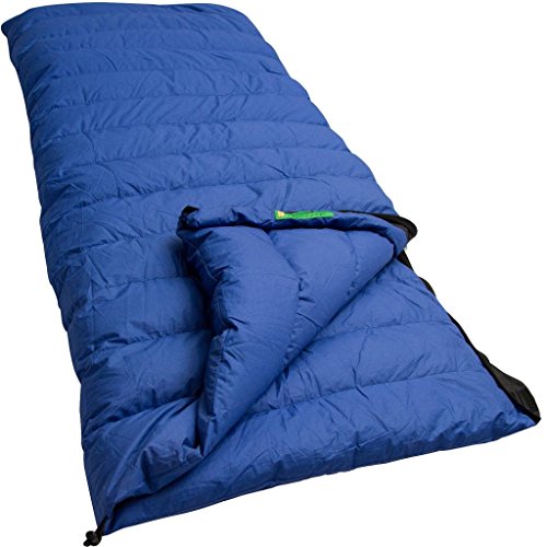 Lowland Outdoor Companion Cc 1, Sacco A Pelo In Piuma Uomo, Blu, 200X80 Cm