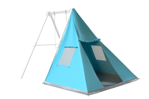 Hudora Altalena Vario, Modulo Complementare, Per Esterni, Tenda Per Bambini, Impermeabile, Da Giardino, Multicolore, 64037