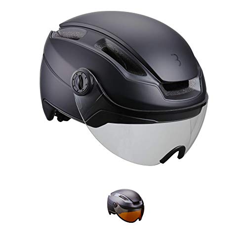 Bbb Cycling Indra Faceshield Bhe-56F 2021, Ciclismo E-Bike E Speed Casco Bicicletta Con Visiera Regolabile +40% Protezione Certificato Ce Uomo Donna T
