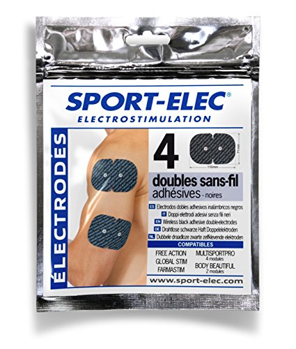 Sport-Elec Easf Set Di 4 Electrode Per Dispositivi Nero Fr: Adulti (Taglia Produttore: Unica)