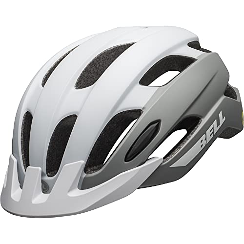 Bell 768686479045, Casco Trace Mips Mt Wht/Slv 54/61 M/L 22 Unisex Adulto, Nero