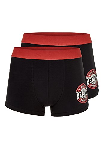 Benlee Rocky Marciano Campello Boxer Shorts, 2Er Set, Uomo, 190501, Black, S