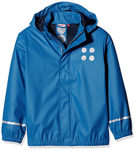 Lego Wear Lego Jonathan 101 Giacca Impermeabile, Bambino, Blue, 122