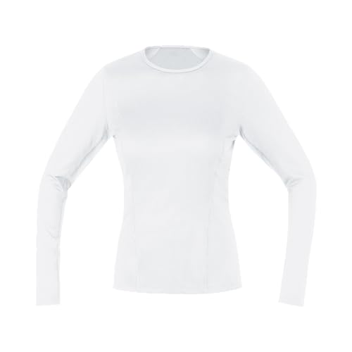 Gore Wear M Base Layer Long Sleeve Shirt, Maglia Manica Lunga Donna, Bianco, 36