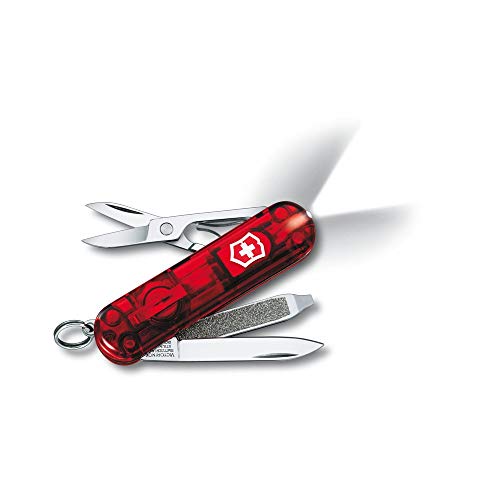 Victorinox Coltellino Svizzero Rubin Swiss Lite (8 Funzioni, Led, Forbici, Stuzzicadenti, Lama, Piccola)