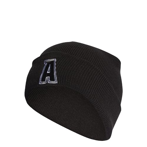 Adidas Unisex 2-Color Logo Beanie, Nero/Bianco, Bambini