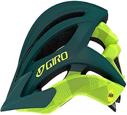 Giro Artex Mips, Casco Unisex, Matte Black/True Spruce/Citron, S