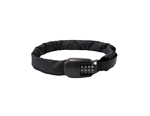 Hiplok Spin, Lucchetto A Catena, Unisex, All Black, Circonferenza Di Chiusura 75Cm