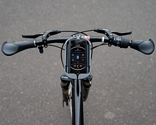 Sminno Cesacruise S, Supporto Universale Per Smartphone E Vivavoce, Per Bicicletta, E-Bike, Scooter, Con Cruscotto Con App, Grigio.,