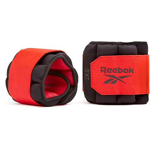 Reebok Flexlock Ankle, Pesi Della Caviglia Unisex-Adult, Black, 2.0 Kg