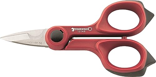 Stahlwille 13148 - Cesoie Per Cavi Di Taglio, Ottone, Rame, Alluminio L Lavoro Senza Fatica Grazie Ai Manici A 2 K, Rosso