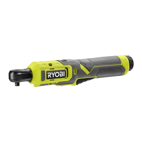Ryobi - Chiave A Cricchetto 4V Usb Al Litio - Attacco Quadrato 1/4" - 80 Nm* (Venduta Senza Batteria) - Rr14W4-0